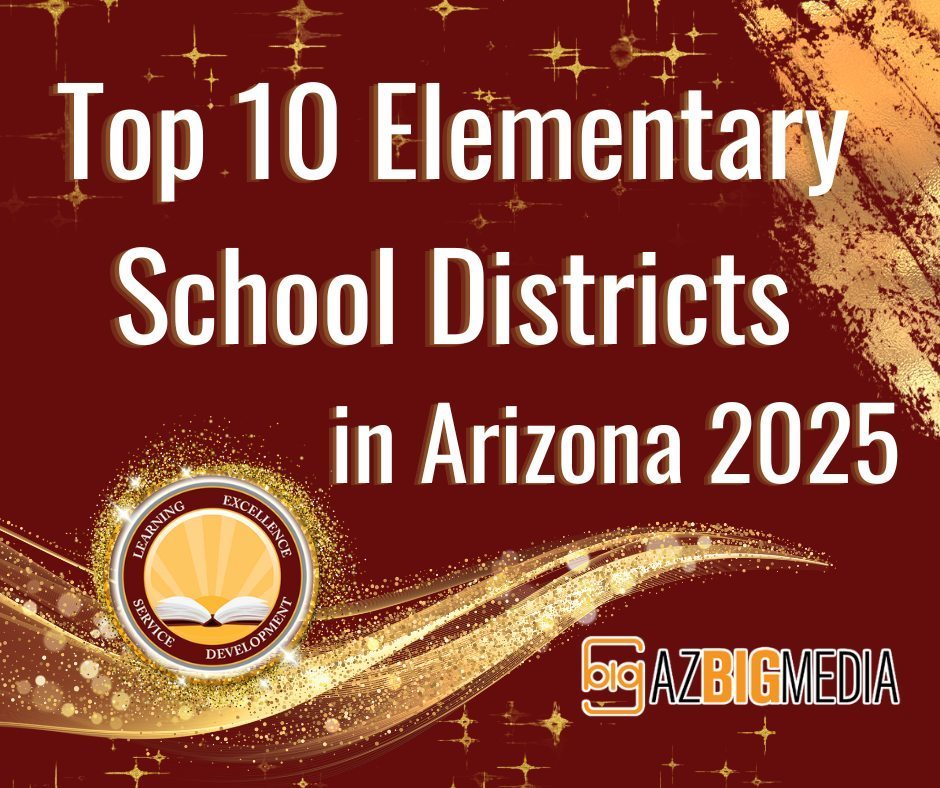 Top 10 elementary school districts in AZ graphic