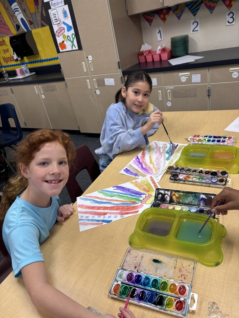 3rd Grade in Art Class