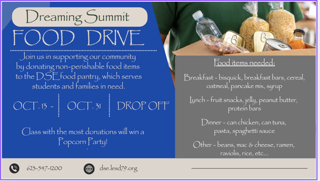 Dreaming Summit Food Drive