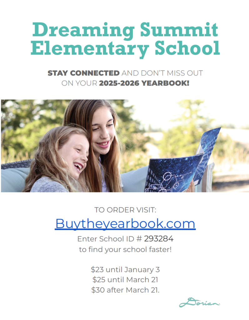 Dreaming Summit Yearbook Sale 25-26