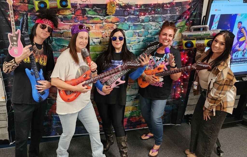 Third Grade teachers on Rock our School Day