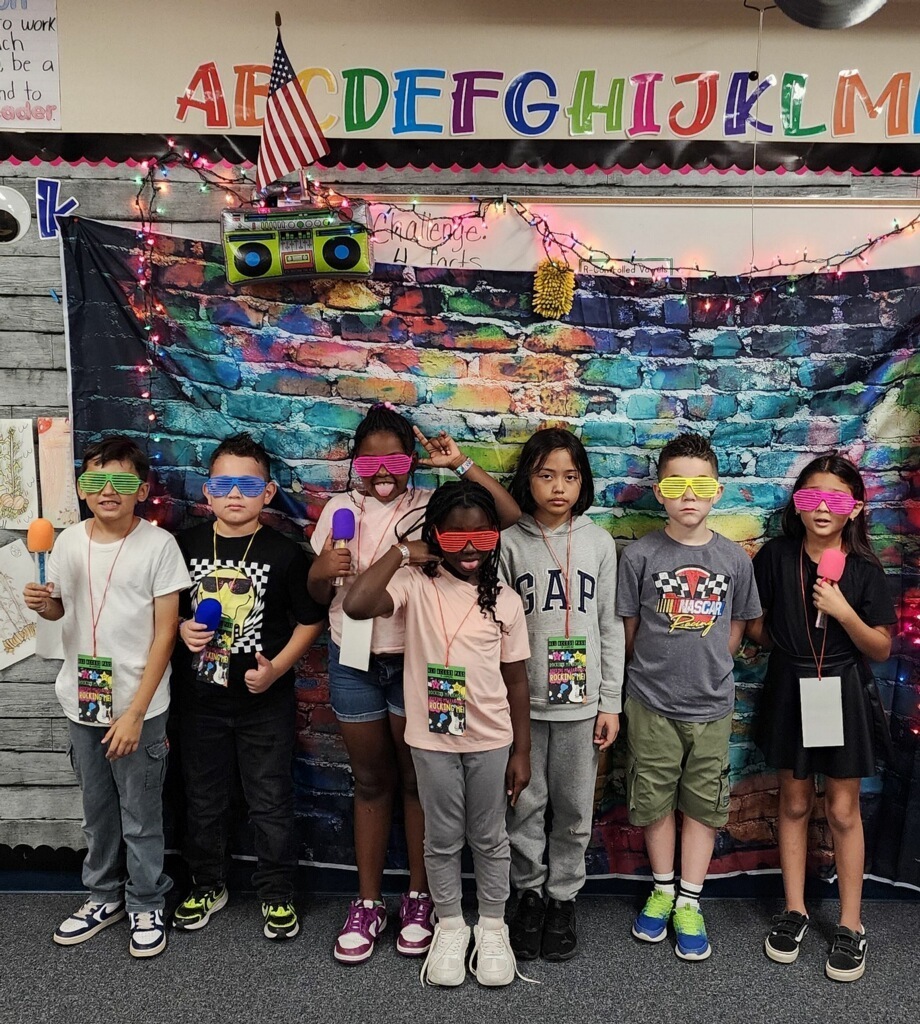 Third Grade students on Rock our School Day