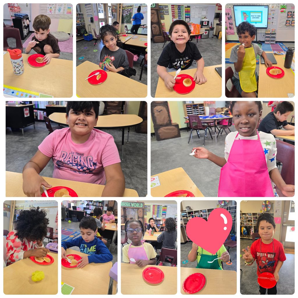 Mrs. Mazon's Class making pancakes