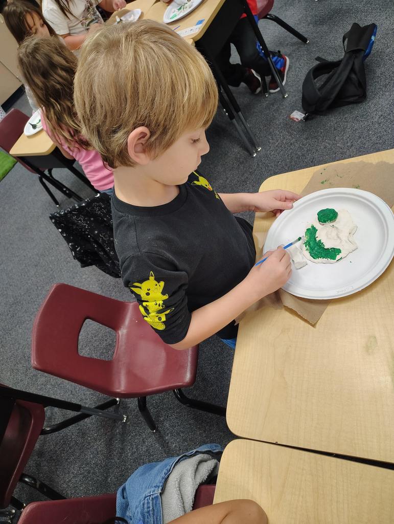 Second Grade making landforms