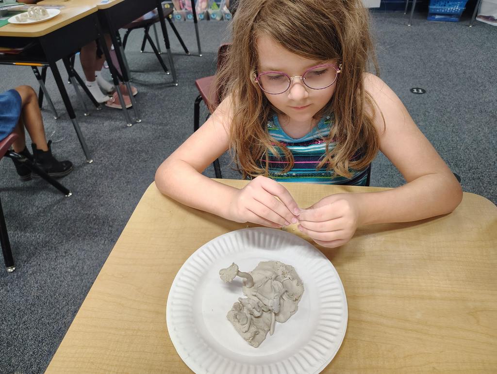 Second Grade making landforms