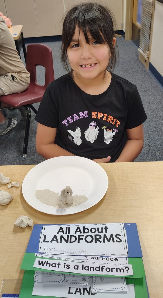 Second Grade making landforms