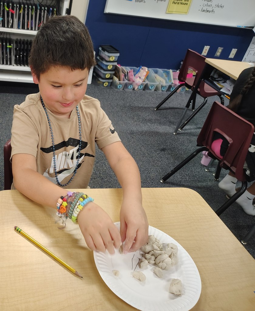 Second Grade making landforms