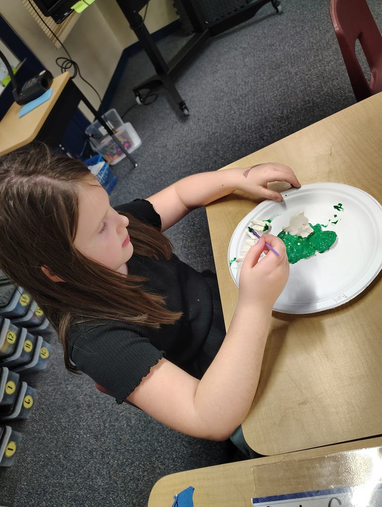 Second Grade making landforms