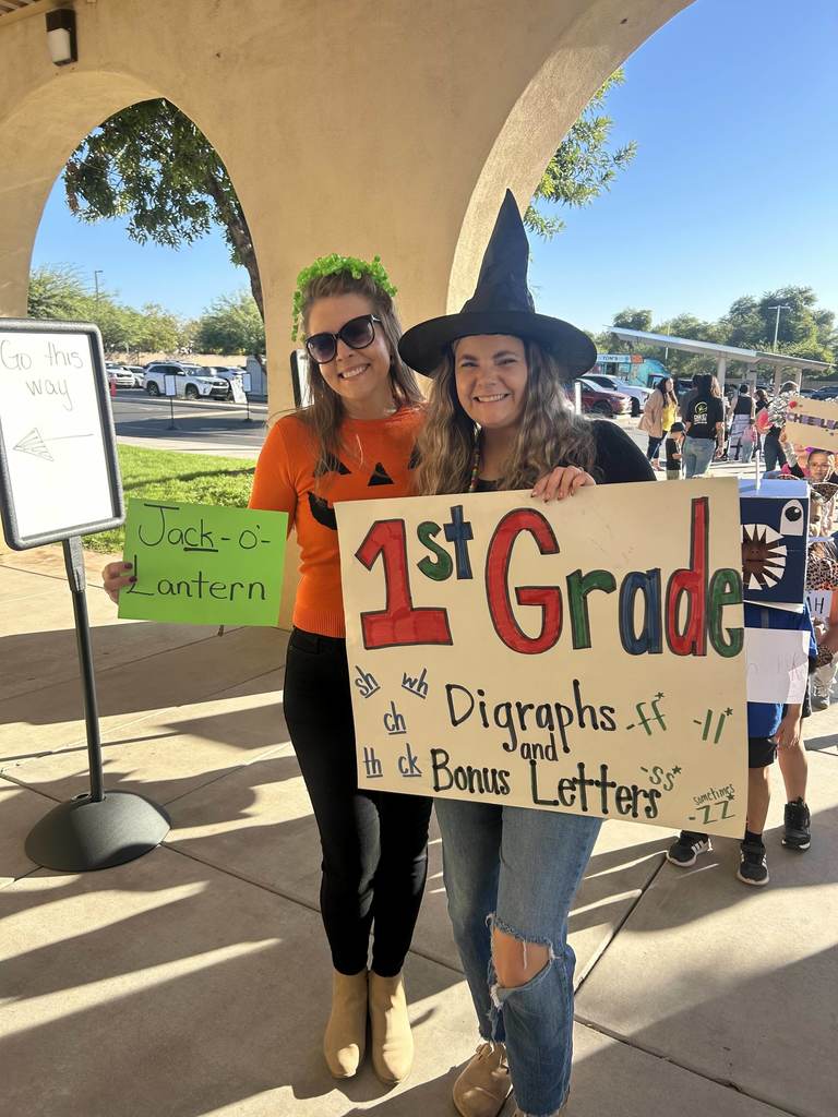 Students at our vocabulary parade