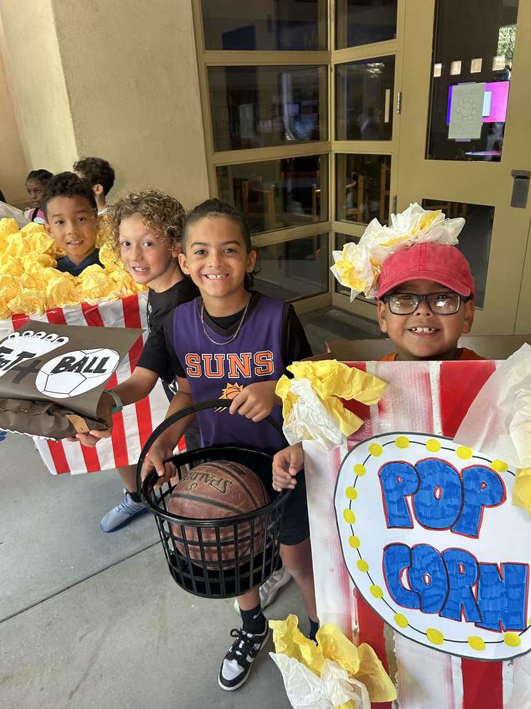 Students at our vocabulary parade