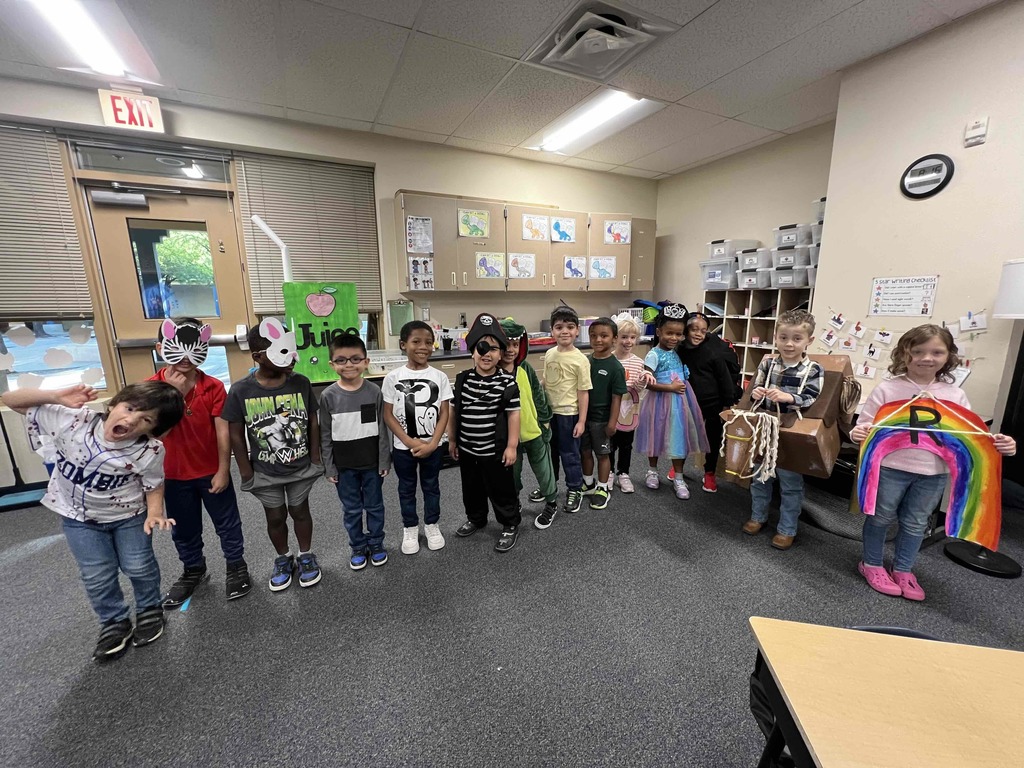 Students at our vocabulary parade