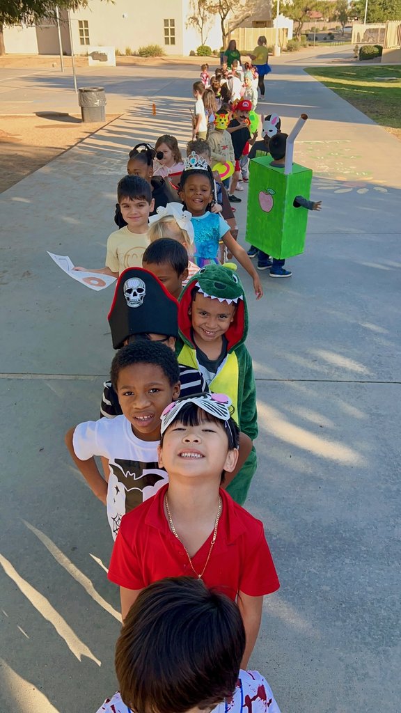 Students at our vocabulary parade