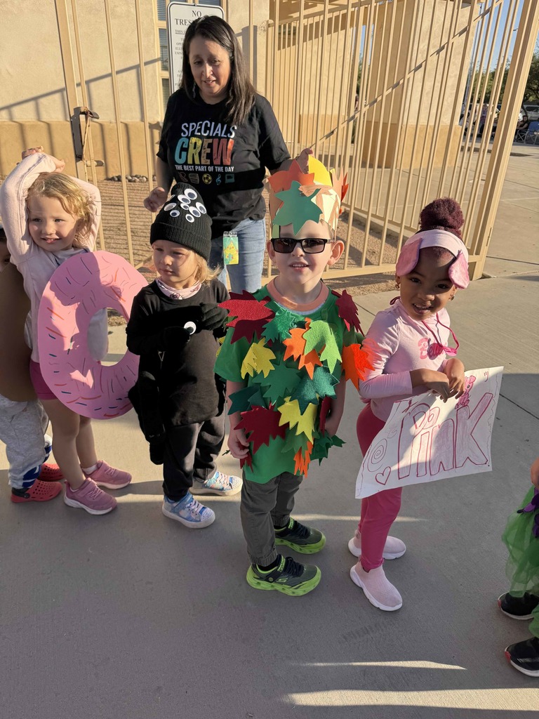 Students at our vocabulary parade
