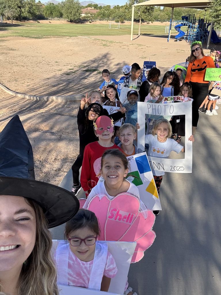 Students at our vocabulary parade