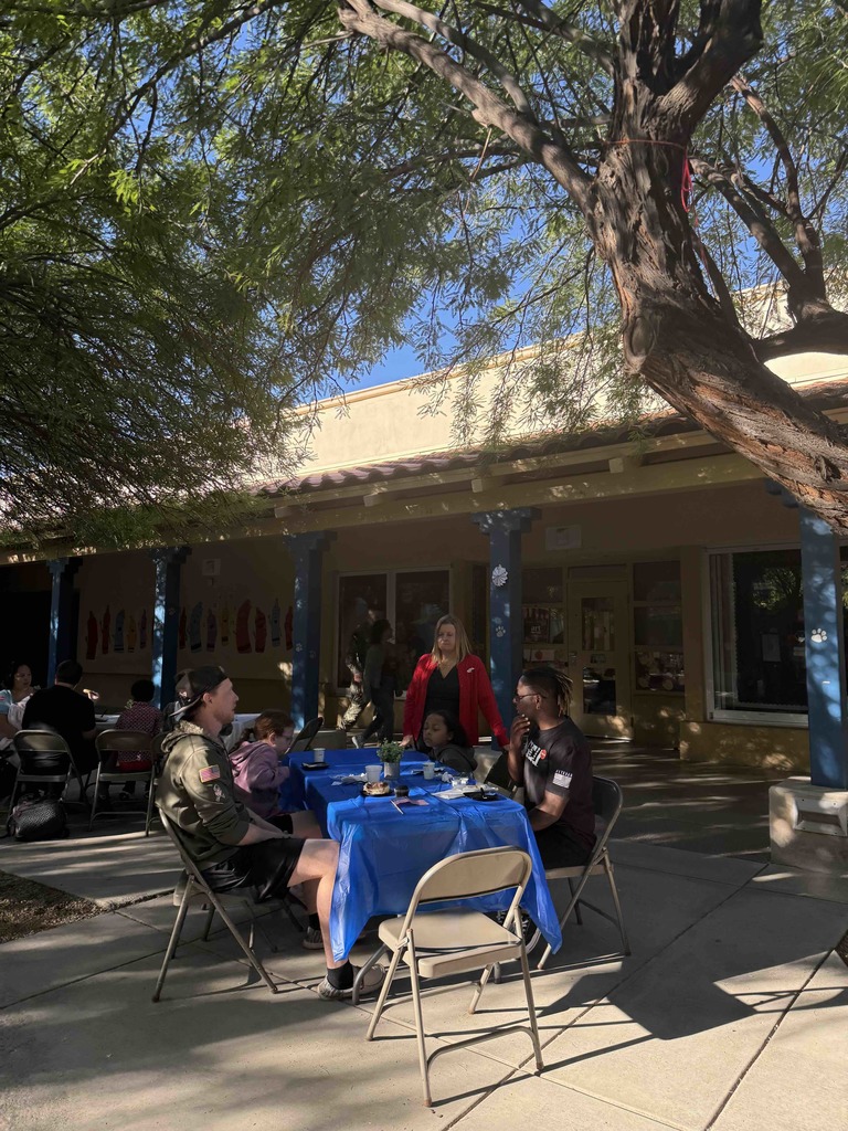 Families at Veteran's Day Breakfast