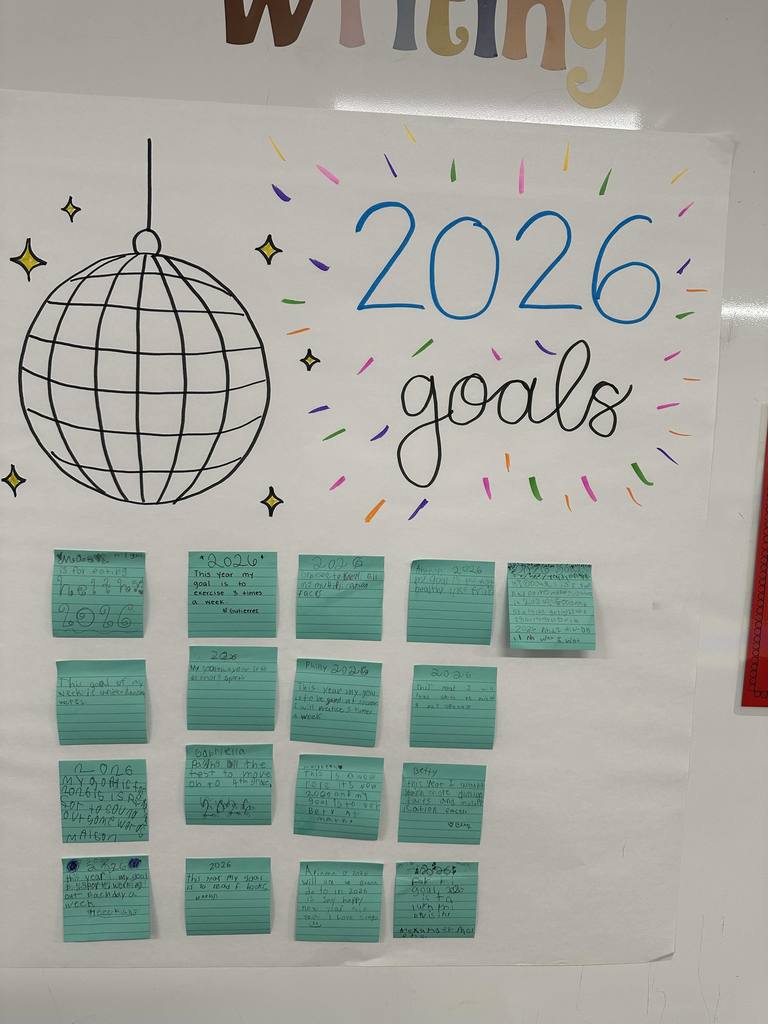 3rd Grade New Years Goals