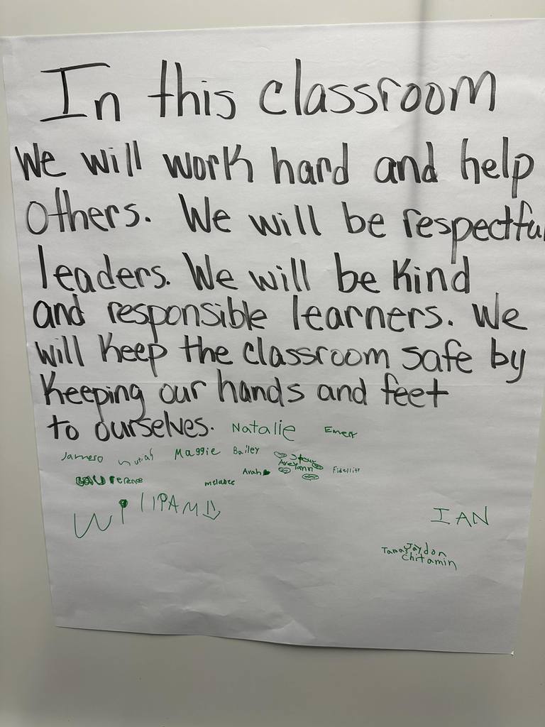 2nd Grade Classroom goals