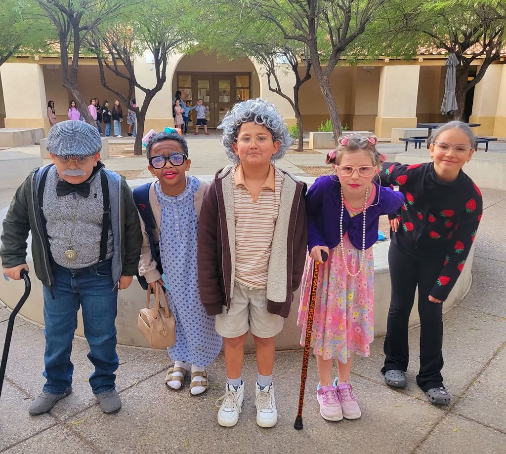 Students Celebrating the 100th Day of School