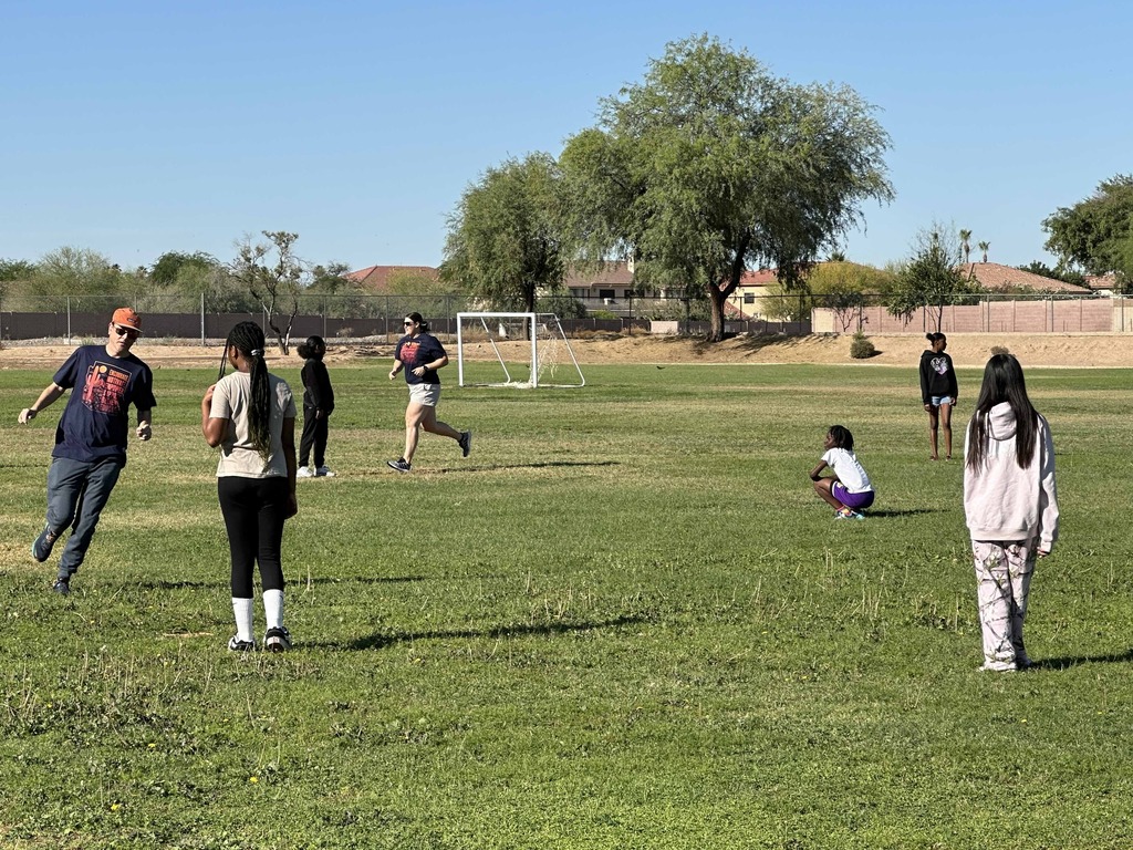 Staff vs. 5th Grade kickball game