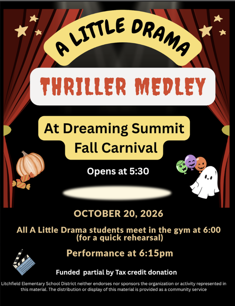Little Drama Performance - Thriller Medley 5:30 pm on 10/20