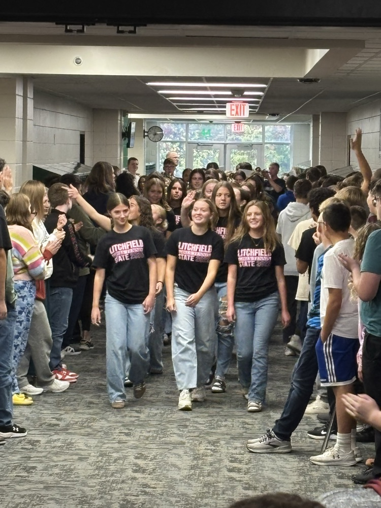 Girls Tennis send off at Litchfield Middle School! #golitch