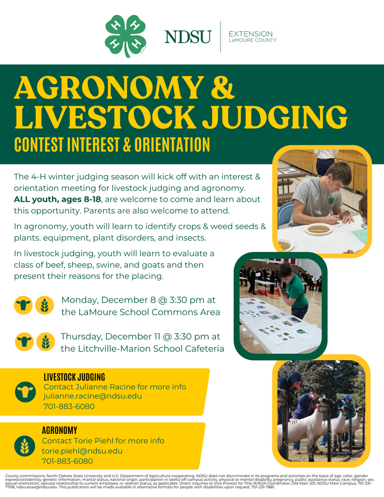 Agronomy and Livestock Judging