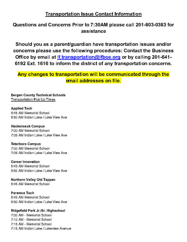 26-27 Transportation Schedules
