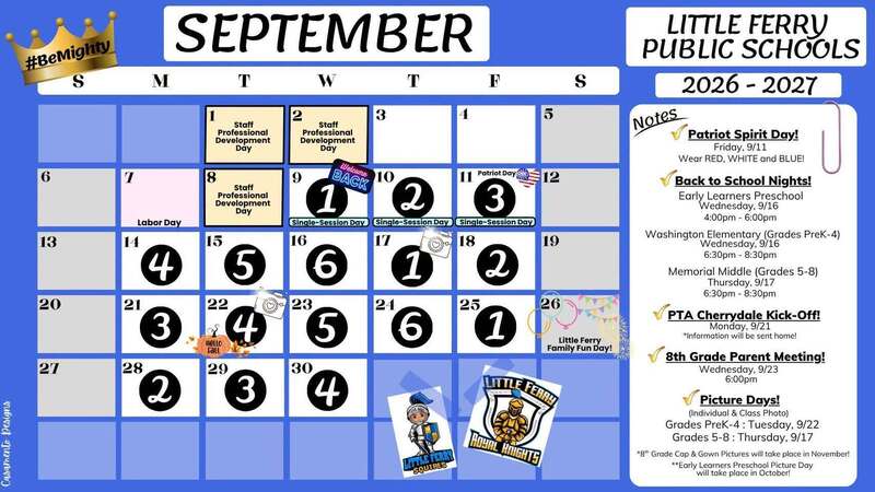 September 2026 School Calendar