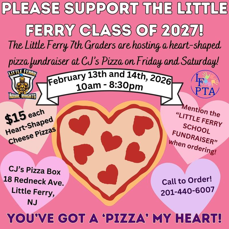 7th Grade Valentine Pizza Fundraiser