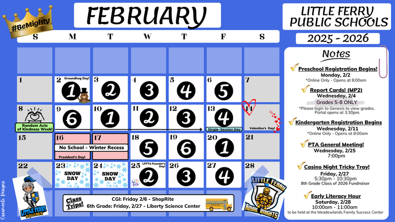 February 2026 LFPS Calendar-Revised