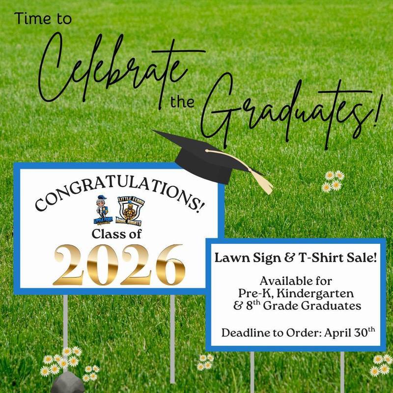 Class of 2026 Lawn Signs & T-Shirts Sale
