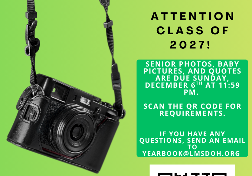 class of 2027 senior photos due