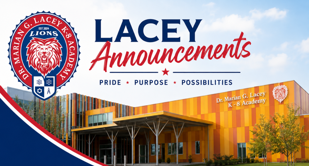 Lacey Announcements