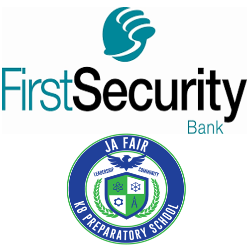 First Security Bank Logo with JA Fair K8 Seal
