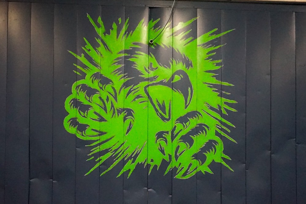 Mural of JA Fair K8 War Eagle