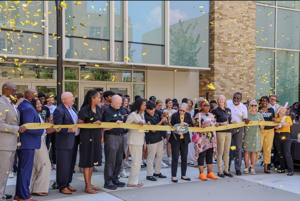 Ribbon-cutting ceremony at Little Rock Central High School's New Science Wing