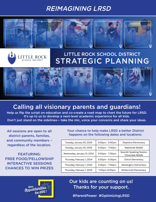 Information in flyer and also listed in news article