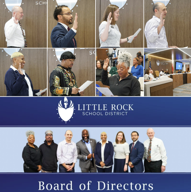 collage of new and returing board members