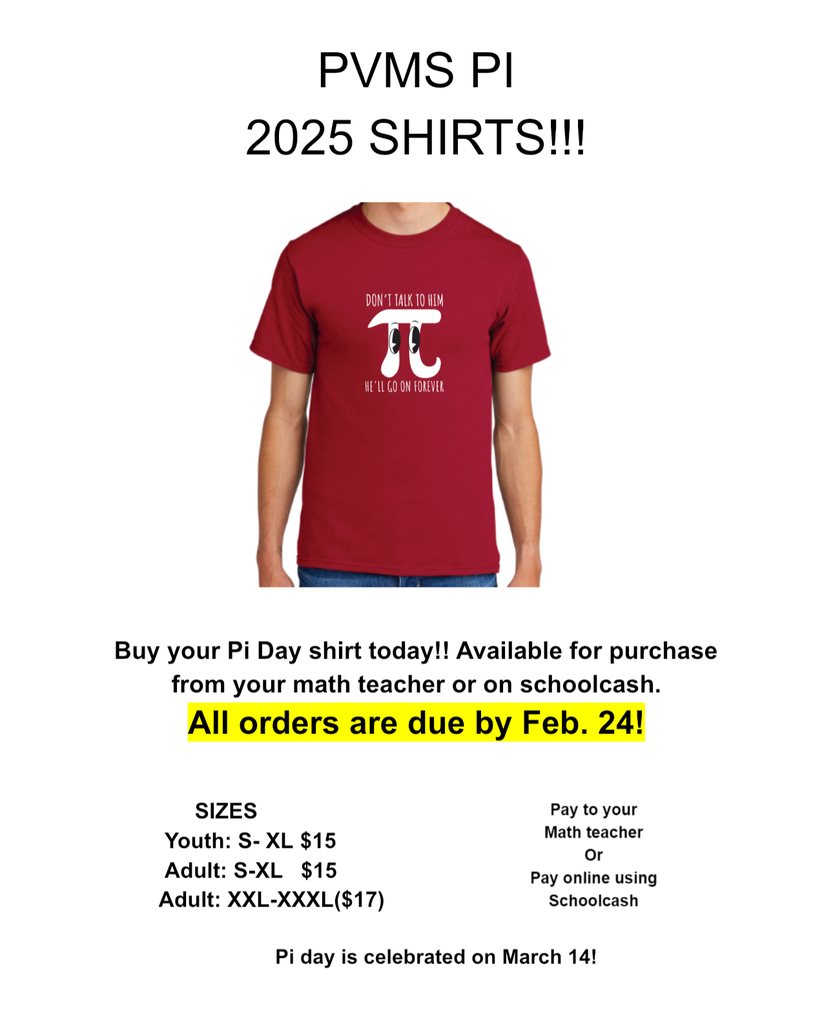 Pi Day tshirt