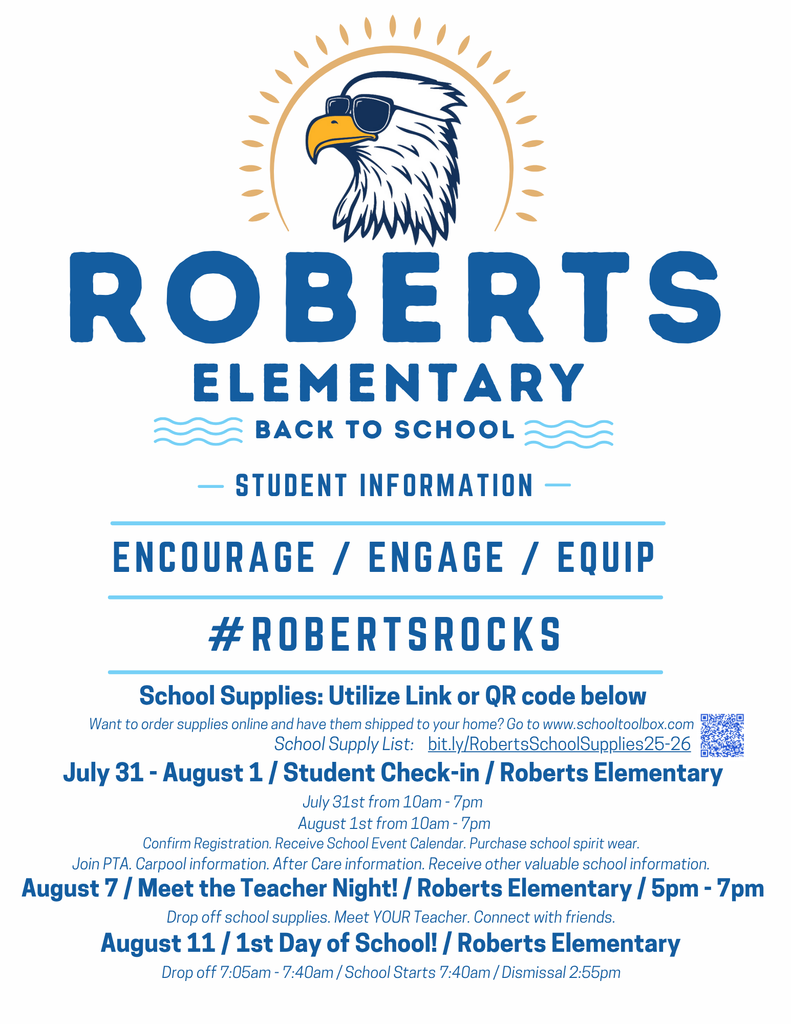 Roberts Back to School '25-'26