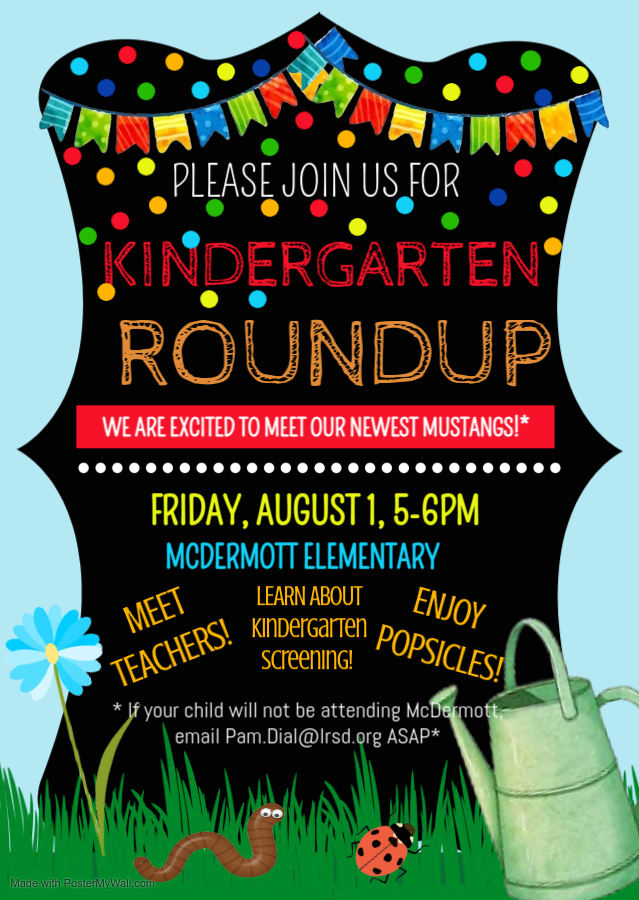K Roundup August 1 from 5-6 PM Meet Teachers Popsicles