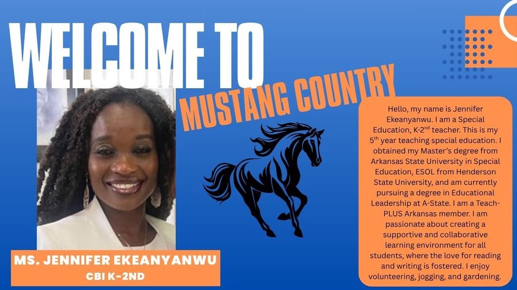 Ms. Jennifer Ekeanyanwu, CBI K-2 Teacher; Master's from ASU; ESOL from HSU;