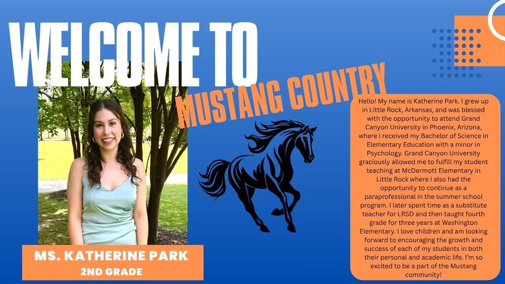 Ms. Katherine Park, 2nd Grade; GCU graduation; interned at McDermott; 4th Grade at Washington;