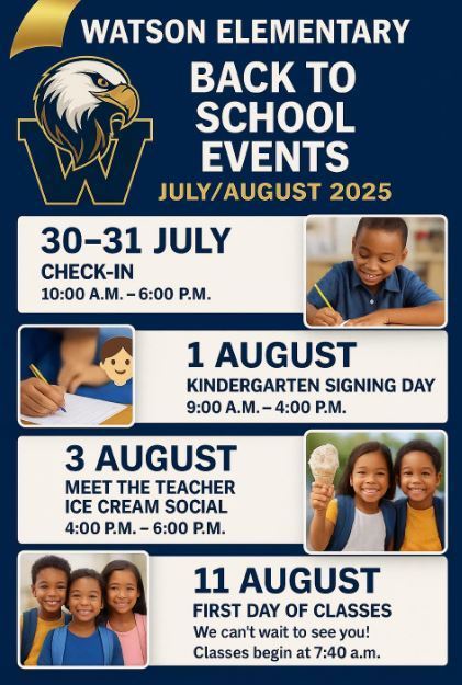 Back to School Information