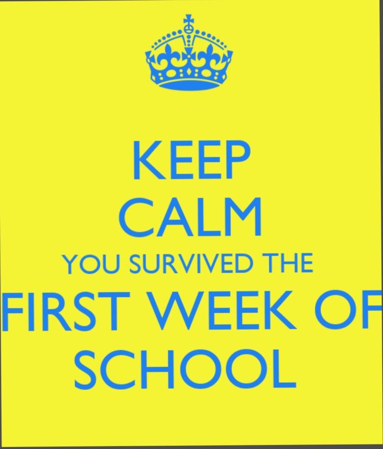 We made it through the first week of school! 