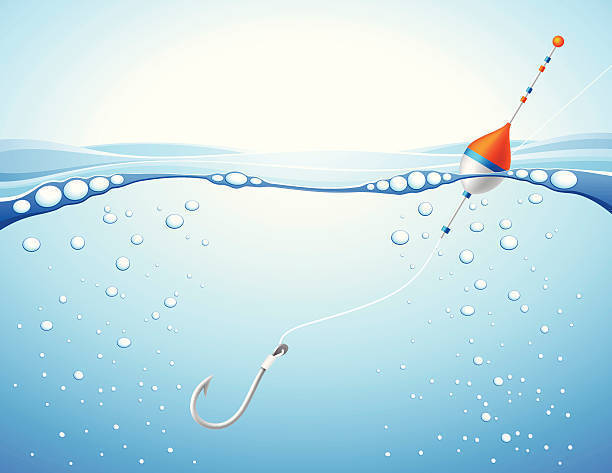 fishing hook in the water