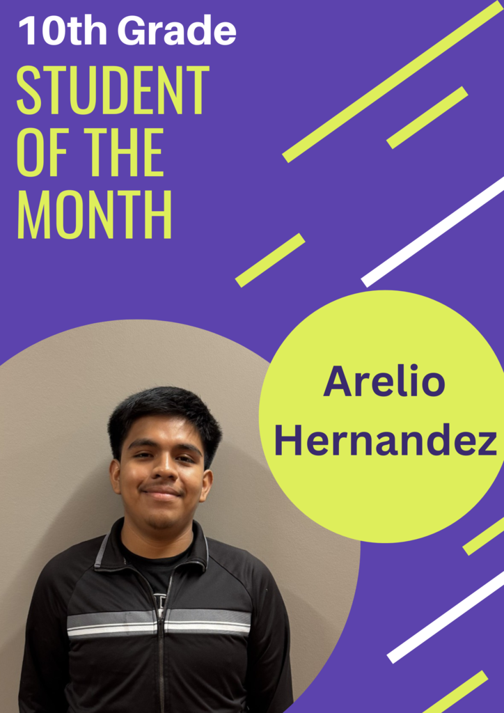 10thv grade student Arelio Hernandez: black cropped hair cut with balck and gray windbreaker