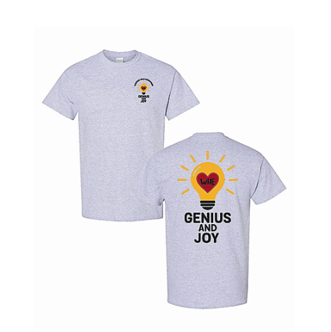 Scholl T-Shirt with light bulb and heart