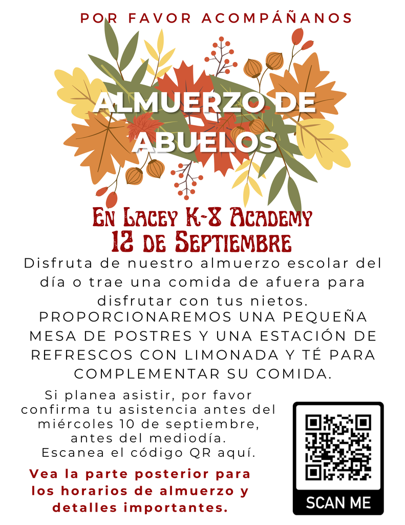 Grandparents Day  Luncheon - Spanish