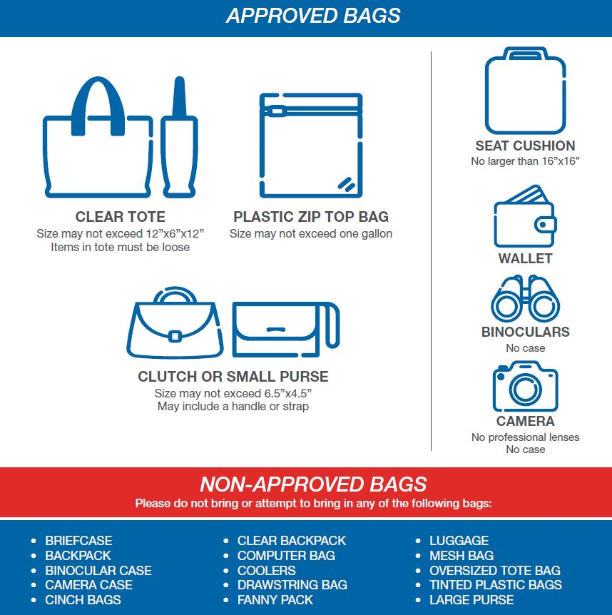 Approved bags for games